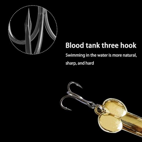 4PCS Funny Fishing Lures, Long Cast DD Jigging Baits with Treble Hooks, Silver Gold Reflective Sequins, Freshwater Saltwater Lures for Bass, Trout, Pike, Walleye, Novelty Gag Gift for Anglers Men in Saudi Arabia