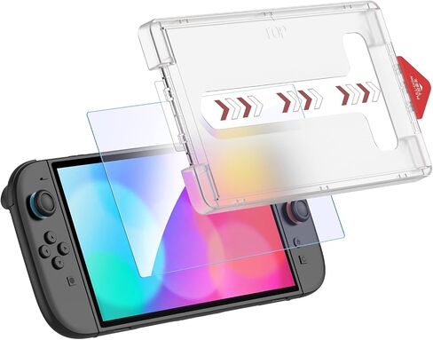 IINE Tempered Glass Screen Protector for Switch 2 – 4 Options Available, Easy Installation, Anti-Scratch, Fingerprint-Resistant, Bubble-Free (Anti-Blue Light, 1-Pack 0.33mm Tempered Glass + Dust-Free Kit) in Saudi Arabia