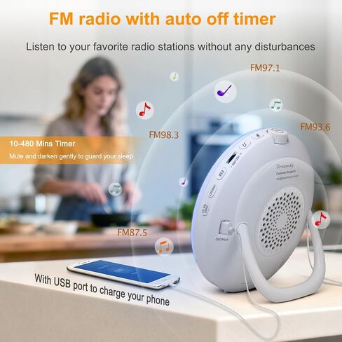 DreamSky Digital FM Radio with Bluetooth Speaker and Sleep Timer for Kids | Hi-Fi Clear Loud Sound, Wake up Light Sunrise Alarm Clock for Teens Adults Bedroom, Dimmable Night Light, Gifts for Seniors in Saudi Arabia