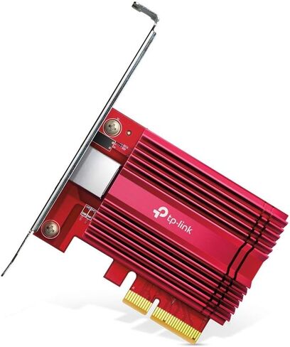 TP-Link 10GB PCIe Network Card (TX401)-PCIe to 10 Gigabit Ethernet Adapter | NIC Card, Supports Windows 11/10/8.1/8/7, Servers 2019/2016/2012 R2, and Linux, Including a CAT6A Cable in Saudi Arabia