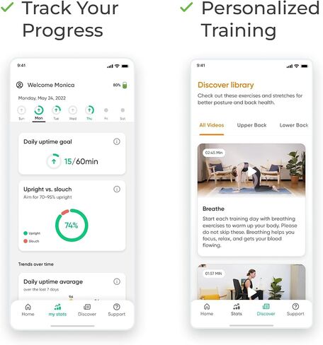 Upright GO 2 Premium | Posture Trainer & Tracker for Women & Men with Smart App in Saudi Arabia