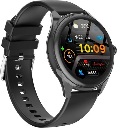 Smart Watch for Men, 1.39" HD Touchscreen Smartwatch with 120 Sports Modes, AI Voice Assistant, Heart Rate/Sleep Monitor, Bluetooth Call & Music Control Fitness Watch for iPhone/Android (Black) in Saudi Arabia