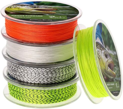 Fly Line Backing 20LB 30LB 100 Yds for Trout Fishing - White Black, Set of 2 in Kuwait