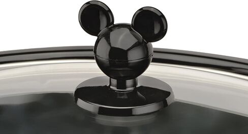 Disney Mickey Mouse 5-Quart Slow Cooker & 20 Ounce Dipper by Select Brands - Includes Glass Lids - Kitchen Essential Food Warmers - Large & Small Slow Cooker Set - For Serving and Entertaining | Large & Small Slow Cooker Set with Glass Lids, Kitchen Essen in Saudi Arabia