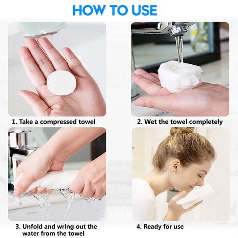 120 Pcs Mini Compressed Towels, Disposable Face Compressed Towel, Compressed Cotton Hand Wipe, Camping Towel, Portable Compressed Coin Tissue for Travel/Home/Outdoor Activities in Kuwait