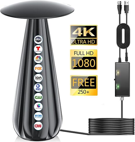 2026 Digital Antenna for Smart TV, HDTV Antenna for Local Channels with Signal Amplifier, Supports 4k 8k 1080p All TVs -38ft Coax Cable in Saudi Arabia