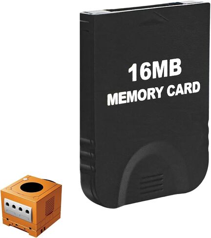 16MB(251 Blocks) Gamecube Memory Card, High Speed Game Memory Card Compatible for Nintendo Gamecube and Wii Console Accessory Kits - Black in Saudi Arabia