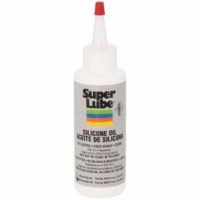 Super Lube Silicone Oil High & Low Temp CST (Clear, 4oz Bottle) | NSF Certified Food Grade & Clean | High and Low Temp Stable in Saudi Arabia