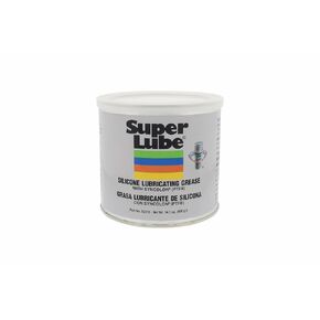 Super Lube Silicone Lubricating Grease w/Syncolon - Waterproof, All Purpose Food-Grade Grease - Rust Protection - Automotive & Industrial Maintenance - Translucent White - Canister - 14.1 oz (92016) in Saudi Arabia