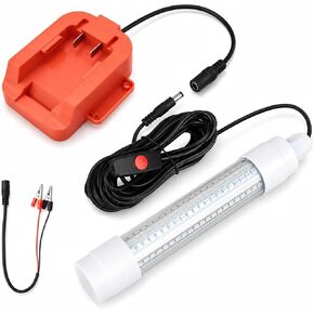 Underwater Fishing Light Compatible with Milwaukee Batt Tool Only | Green Fishing Light LED Underwater For Crappie And Squid Attaracting,13W,1512 lumens,Green Dock Light(No Battery) in Saudi Arabia