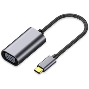 USB 3.0 to VGA Adapter, 1080P Full HD Video Graphics Converter Male to Female, High Stability Display Adapter for Laptop Desktop Monitor Projector TV, Compatible with Windows 11/10/8/7 & MacOS, Grey in Kuwait