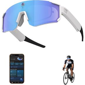 AI Pro Camera Glasses, 32MP Record Sunglasses with 6-Axis EIS Stabilization | ChatGPT Real-Time Translation, AI Object Recognition, Dual-Mic ENC Noise Cancelling, Polarized UV400, Waterproof for Vlogging in Kuwait
