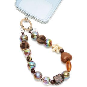 WOZEAH Phone Charm for Women, Beaded Wrist Strap Lanyard with Tether Tab – Detachable Phone Chain Wristlet in Saudi Arabia