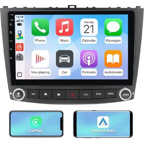 Car Radio Stereo for Lexus IS250 IS300 IS200 IS220 IS350 2005-2012 CarPlay | for Lexus IS250 IS300 IS200 IS220 IS350 2005-2012 Wireless CarPlay Android Auto 10-inch Touch Screen Bluetooth WiFi Camera in Kuwait