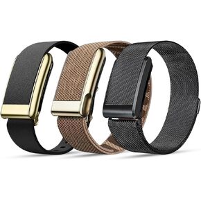 DADO For Her Women WHOOP 5.0 Bands Multi-Pack – 3 Pack Stylish Wrist Straps, Flexible All-Day Comfort with Adjustable Stainless Steel Slider – Designed for Everyday & Active Wear in Saudi Arabia