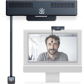 iContact Camera Pro 4K Eye Contact Webcam, Eye Level Cam for PC & Mac | Zoom Certified, Teams/Meet/Webex, Read Scripts On-Screen, Noise-Cancelling Mics, Privacy Power Cut, Free Desktop App in Saudi Arabia