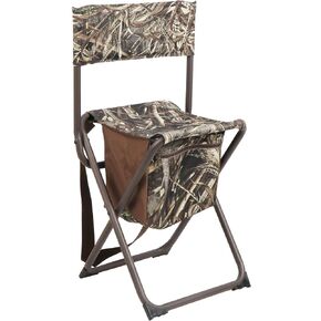 PORTAL Folding Seat, Lightweight Backrest Stool Hunting Fishing Chair with Storage Pocket for Camping, Hiking, Beach, Picnic, Support Up to 225 lbs, Camouflage in Kuwait