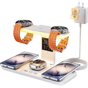 7 in 1 Wireless Charging Station for Samsung Galaxy Dual Watch Charger in Kuwait