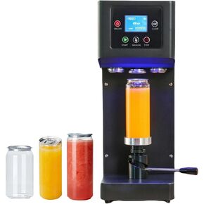 Semi-Automatic Can Sealing Machine- 2.4-6.7 inch Height Adjustable,Commercial soda can sealer machine for Plastic and Aluminum Beer Can (5.5cm in Diam)-Black Cup Sealing Machine in Saudi Arabia