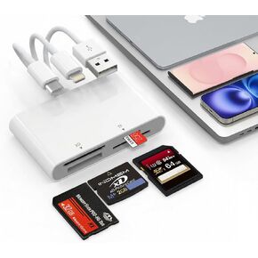 USB C/USB SIM Card Adapter, 7 in 2 CAC Reader for SD/TF/M2/ID/IC/SIM/PIV/Ms | 7 in 2 Smart Card Reader &SD/TF/M2/ID/IC/SIM/PIV/Ms Pro Duo Card Reader for iPhone/iPad/PC/Laptop/Windows/Linux-Plug and Play in Saudi Arabia