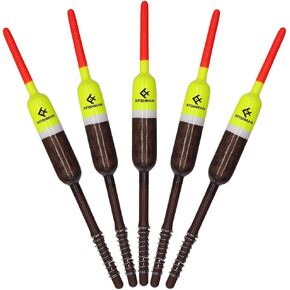 مجموعة أدوات صيد السمك من Balsa-Footers-Spring-Bobbers-Fishing-Kit، مجموعة متنوعة من عوامات Crappie Panfish Walleyes in Kuwait
