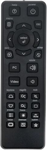 IN124 Projector Remote Control for InFocus Projector in Living Rooms or Rooms, No Programming or Pairing Needed, Replacement Remote Compatible Models IN112 IN114 IN116 IN122 IN124 IN126 IN2124 IN2126 in Saudi Arabia