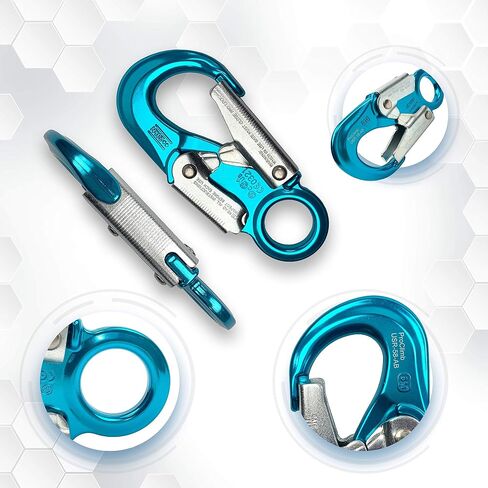 Forged Aluminum Carabiner with Captive Eye, Blue in Saudi Arabia