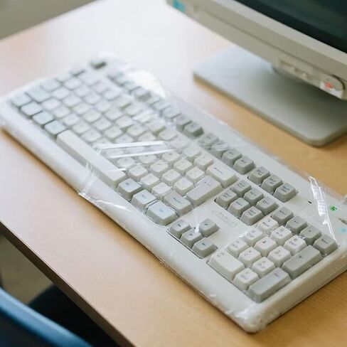 50Pcs Keyboard Cover - Disposable Keyboard Protector for Desktop Dustproof Waterproof for Office Schools Supplies in Saudi Arabia