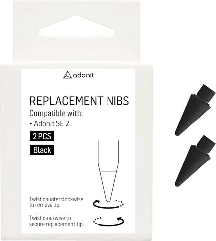 adonit SE 2 Replacement Tips 2-Pack (Black) in Saudi Arabia