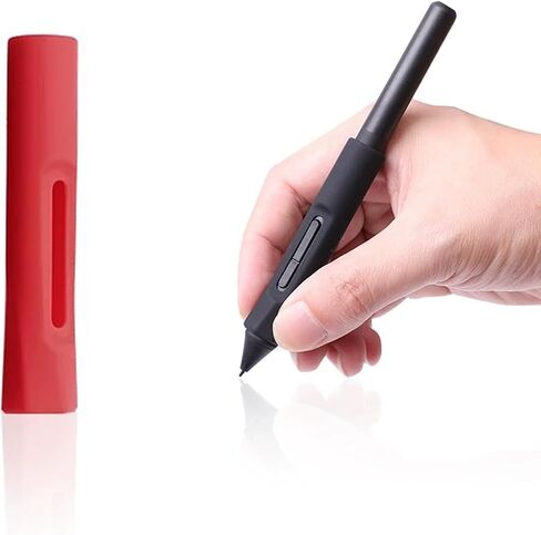 Silicone Pen Holder Grip Suitable for Wacom Pen LP-190-2K LP-1100-4K for Wacom One DTC-133 Pen Stylus (Black, s) in Saudi Arabia