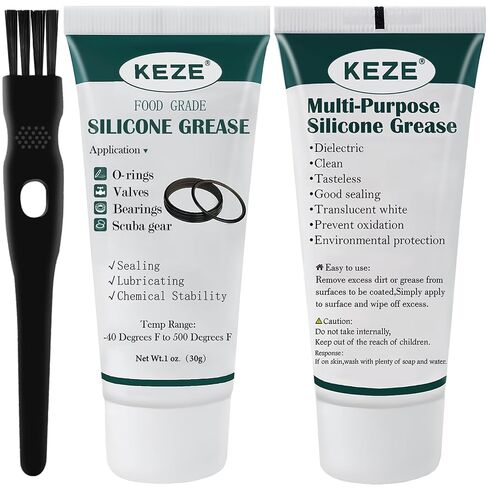 KEZE Waterproof Food Grade Silicone Lubricant Plumbers Grease for Valve Sealant Faucet Pool Lube O Rings Filter 1 oz 1-Pack in Saudi Arabia