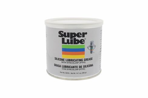 Super Lube Silicone Lubricating Grease w/Syncolon - Waterproof, All Purpose Food-Grade Grease - Rust Protection - Automotive & Industrial Maintenance - Translucent White - Canister - 14.1 oz (92016) in Saudi Arabia
