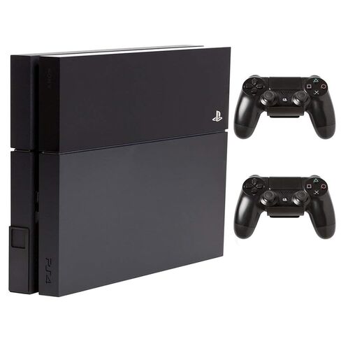 HIDEit Mounts 4 Bundle, Wall Mounts for Original PS4 and Controllers, Steel Mount for PS4 Original and 2 Controller Mounts to Safely Store Your PS4 and PlayStation Controller Near or Behind TV in Saudi Arabia