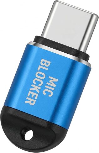 HUAXI USB C Microphone Blocker, Anti-Spy Mic Security Guard, Instant Privacy Protection, Portable Plug & Play Audio Privacy Device for Laptop, Phone, Tablet (Blue) in Saudi Arabia