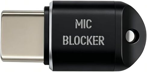 مانع ميكروفون HUAXI USB من النوع C، حارس أمان ميكروفون مضاد للتجسس، حماية فورية للخصوصية، جهاز محمول للخصوصية الصوتية للكمبيوتر المحمول والهاتف والكمبيوتر اللوحي (أسود) in Kuwait