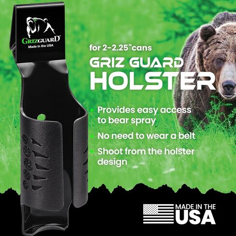 UDAP Griz Guard Bear Pepper Spray Holster, Holder with Belt Clip for Camping, Hiking, Fishing, Fits All 2-2.5" Cans, GGH in Saudi Arabia