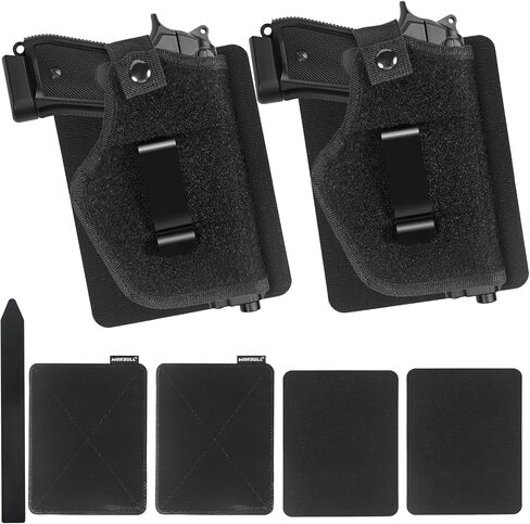 WarBull Concealed Carry Car Gun Holster with 3M Hook Pads, No Drilling Mount Pistol Holster for Men & Women, Gun Holder with Retention Strap for Backpack, Vest, Fanny, Vehicle in Saudi Arabia