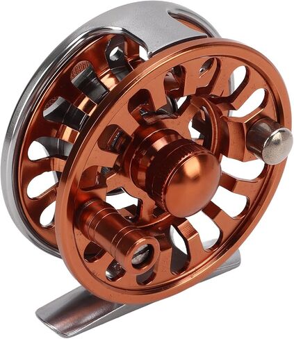 CHICIRIS Aluminum Alloy Fly Fishing Reel, Central Braking System with 2+1 Bearings for Outdoor Fishing in Saudi Arabia