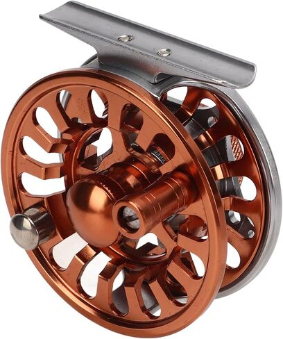 CHICIRIS Aluminum Alloy Fly Fishing Reel, Central Braking System with 2+1 Bearings for Outdoor Fishing in Saudi Arabia