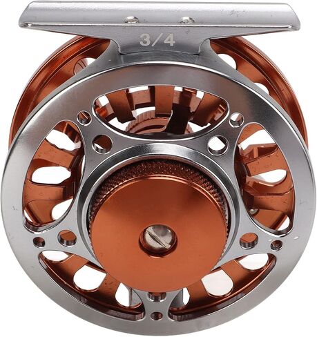 CHICIRIS Aluminum Alloy Fly Fishing Reel, Central Braking System with 2+1 Bearings for Outdoor Fishing in Saudi Arabia