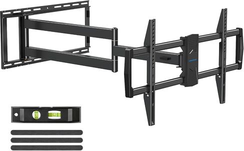 MOUNTUP 37.9" Long Arm TV Wall Mount for Most 42-75 Inch TVs, Full Motion Corner Wall Mount TV Bracket with Extension & Tilt & Swivel & Level Articulating Arm, Max VESA 600x400mm, Holds up to 99 lbs in Kuwait