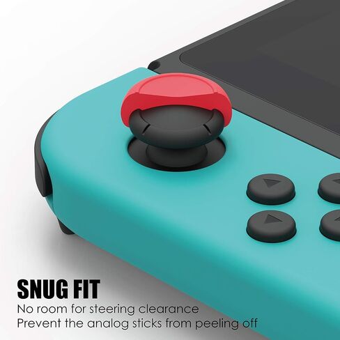 Skull & Co. Skin, CQC and FPS Thumb Grip Set Joystick Cap Analog Stick Cap for Nintendo Switch Joy-Con Controller - Neon Pink+Green, 3 Pairs(6pcs) in Saudi Arabia
