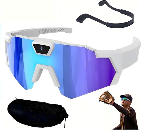 64GB POV Baseball Sunglasses w Camera, Sports Camera Glasses for Softball, Cycling, Hiking, Running, Golf, Fishing in Saudi Arabia