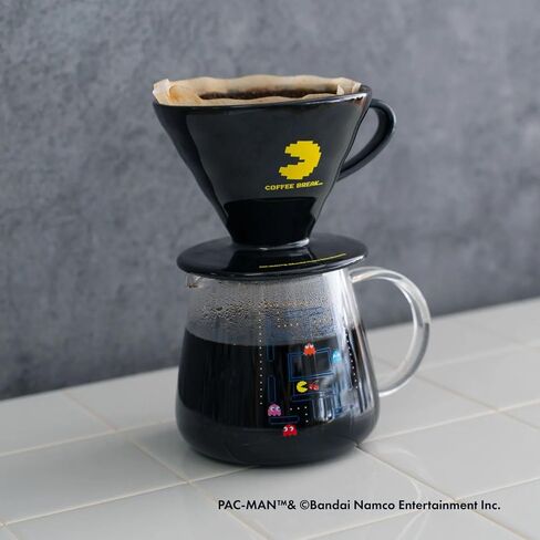 HARIO V60 Pour Over Coffee Dripper Set with PAC-MAN – Ceramic Coffee Maker with Glass Server, Limited Edition Japanese Design in Saudi Arabia