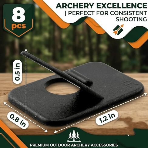 8-Pack Self-Adhesive Plastic Arrow Rest, Arrow Rest for Recurve & Compound Bow, Left or Right Hand Archery Accessories in Saudi Arabia