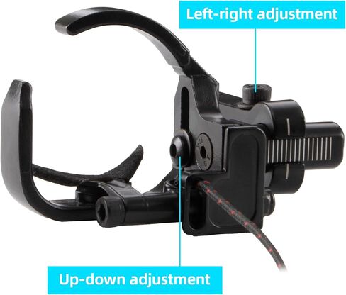 Drop Away Arrow Rest for Compound Bow and Recurve Bow, Right Hand Aluminum Alloy Upgrade Fall Away Arrow Rest with Adjustable Launcher, Archery Bow Accessories for Hunting & Target Shooting in Saudi Arabia