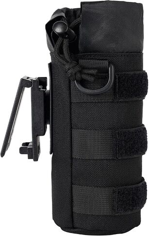 MOLLE Bottle Pouch Holder for Duty Belt Backpack Tactical/Sport Water Bottle Holster MK 9 OC Pepper Spray Carrier Nylon Carry Bag for Hiking Camping Fishing Climbing Hunting LE Police Patrol in Saudi Arabia