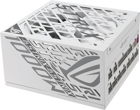ASUS ROG Strix 1000W Platinum White Edition (80 Plus & Cybenetics Platinum، Modular ATX، ATX 3.1، PCIe 5.1، GaN MOSFET، GPU-First IVS، كابل طاقة ROG Equalizer 12V-2x6، ضمان لمدة 10 سنوات) in Kuwait