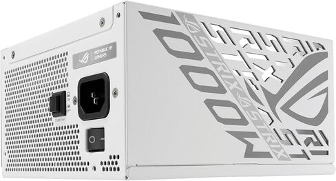 ASUS ROG Strix 1000W Platinum White Edition (80 Plus & Cybenetics Platinum، Modular ATX، ATX 3.1، PCIe 5.1، GaN MOSFET، GPU-First IVS، كابل طاقة ROG Equalizer 12V-2x6، ضمان لمدة 10 سنوات) in Kuwait