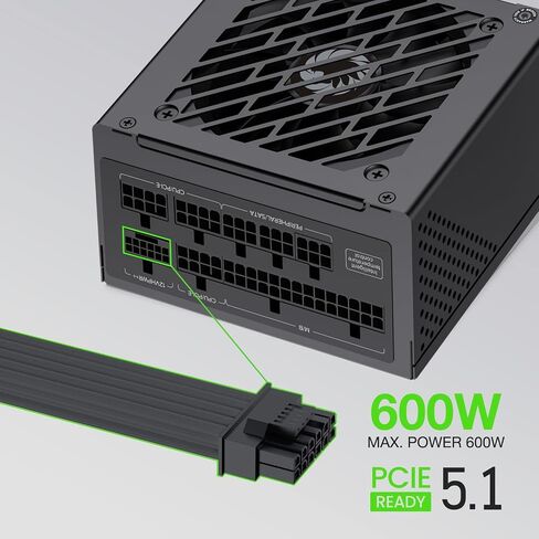 GAMEMAX SFX Power Supply 750W, Full Modular, 80 Plus Gold PSU (GS-750G BK) in Saudi Arabia